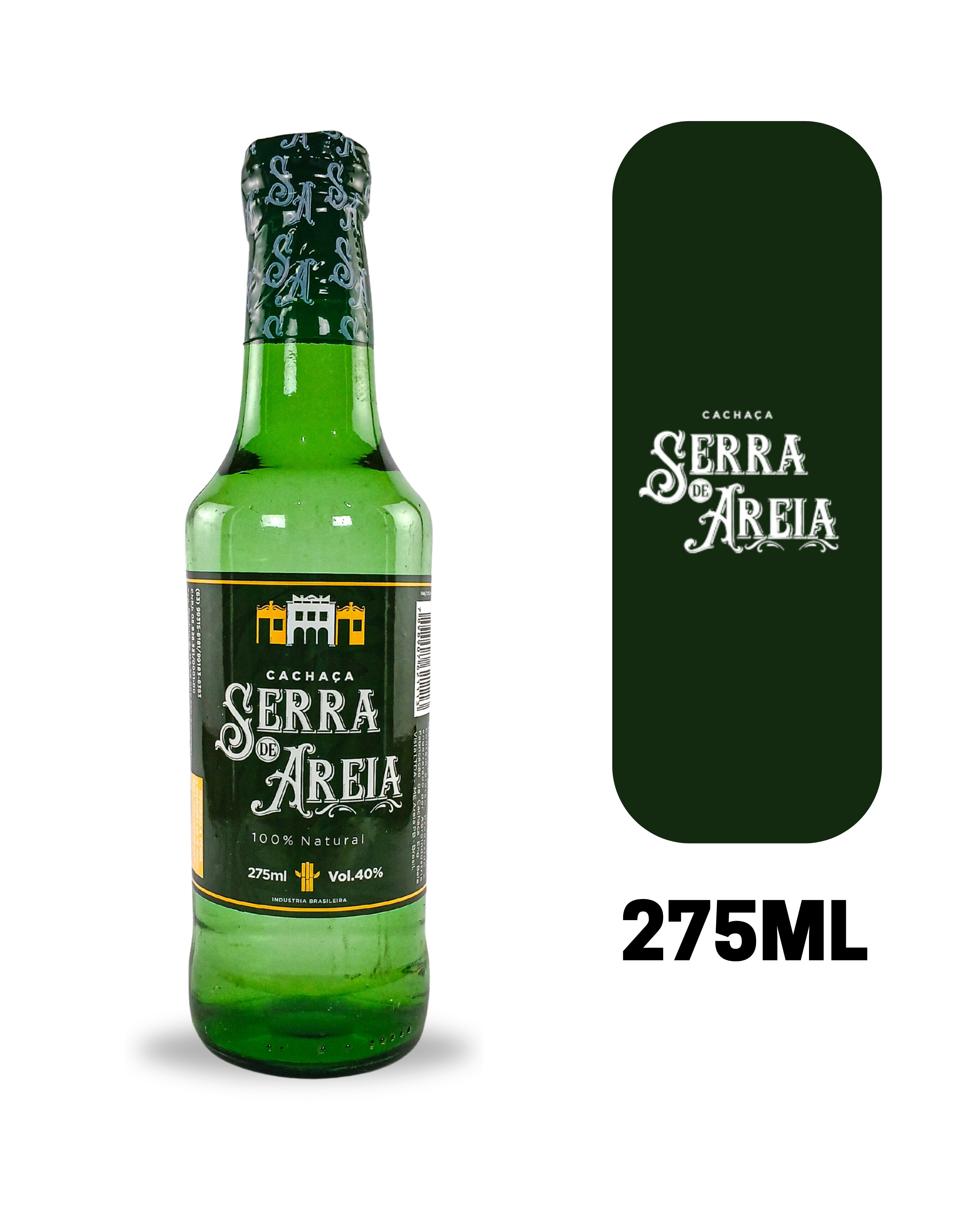 Cachaça Serra de Areia Cristal 275ml