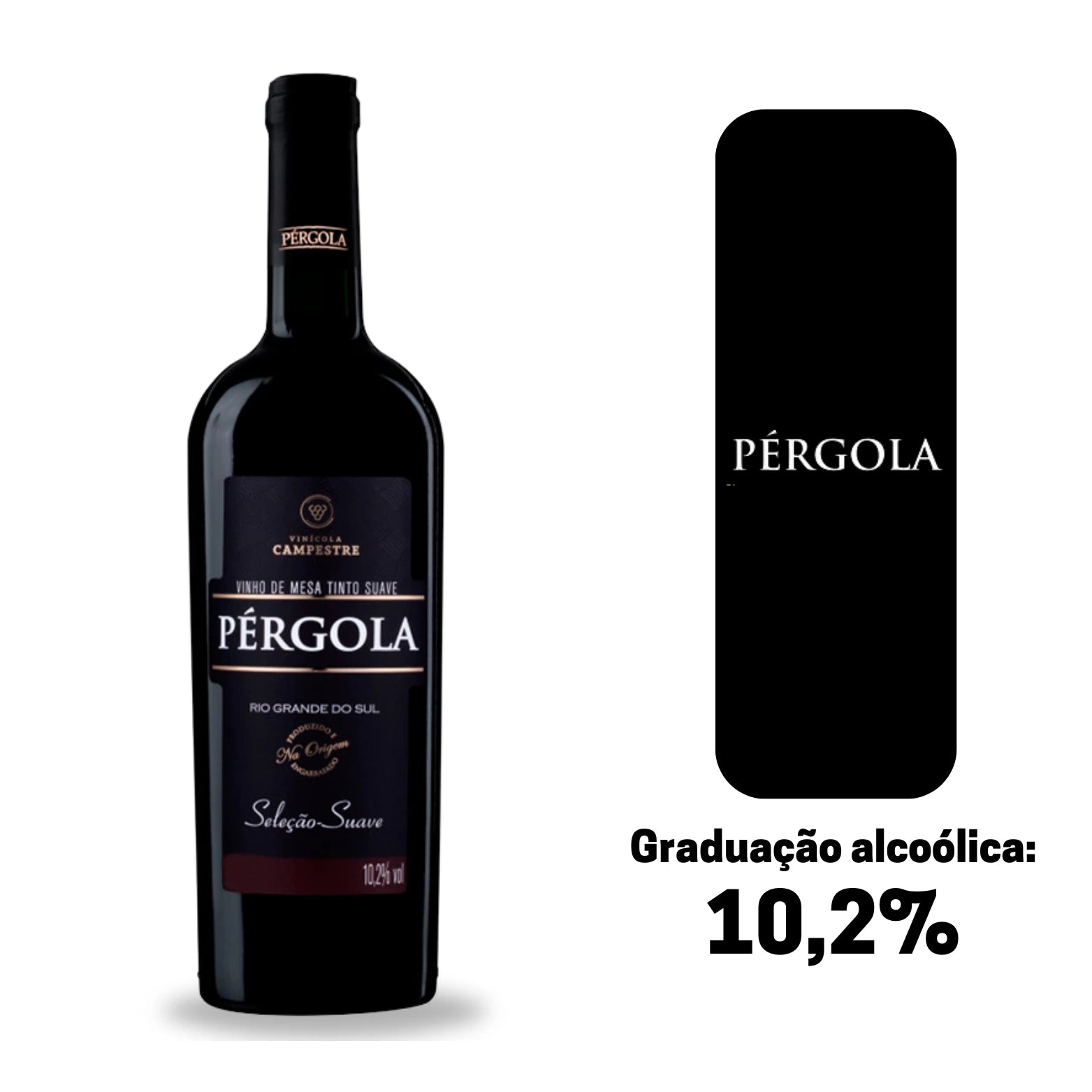 Vinho Tinto Suave De Mesa Seleção Pérgola 1l