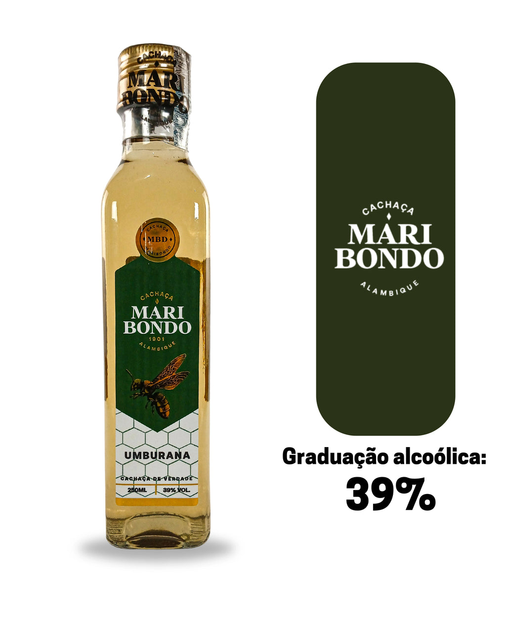 Cachaça Maribondo Umburana 250ml