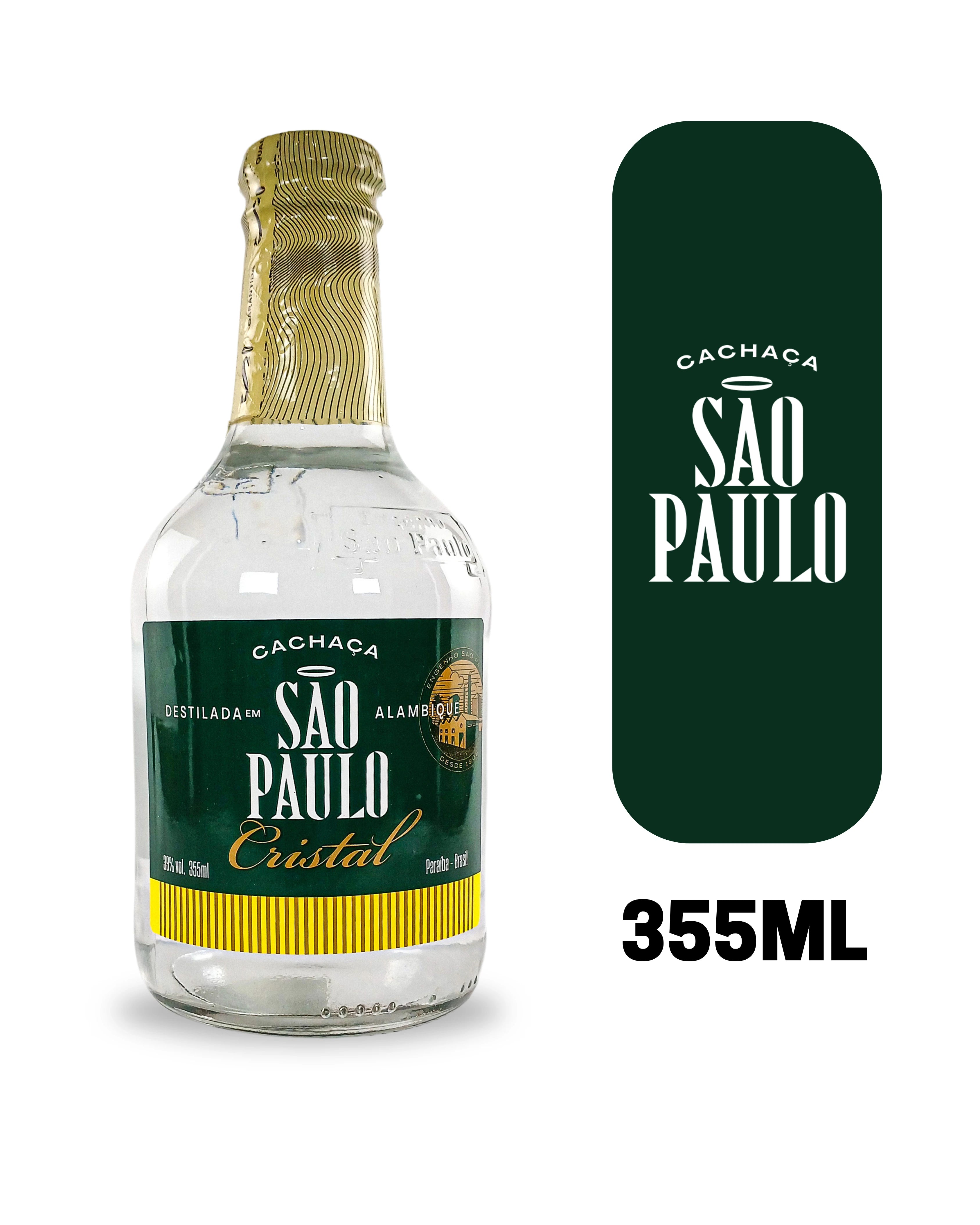 Cachaça São Paulo Cristal 355ml