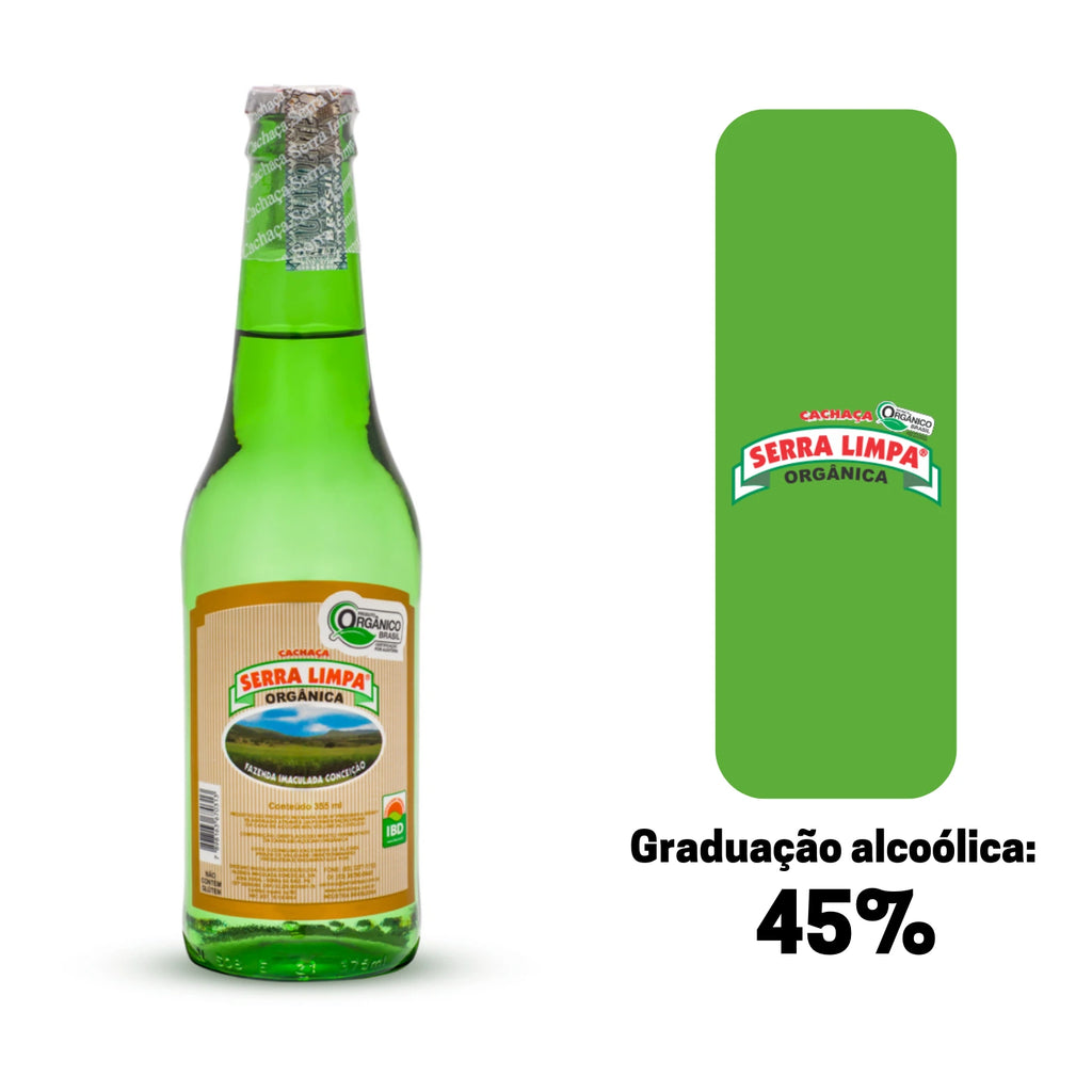 Cachaça Serra Limpa Orgânica Prata 355ml